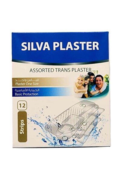 Silva Plaster ضمادات جروح مقاومة للماء - 12 قطعة، مقاس واحد