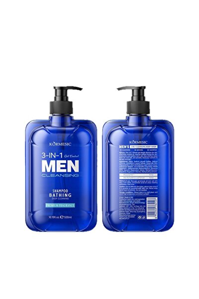 Kormesic 3 σε 1 αφρόλουτρο για άνδρες, 750 ml