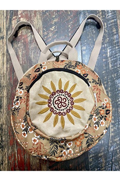 street&bagdnz حقيبة ظهر فارجين العرقية الأصلية ذات الطراز البوهيمي المستديرة ...