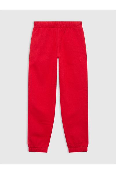 GAP Kız Çocuk Kırmızı Relaxed Logo Jogger Eşofman Altı