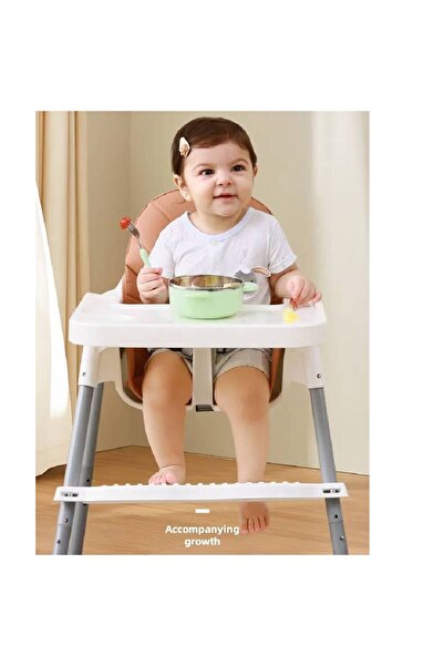 NKX Adjustable High Chair With Dining Tray And Safety Seat Belt with Cushion For Children