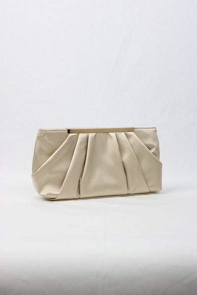 mossi Γυναικεία τσάντα βραδινού φορέματος με λουράκι από σατέν σε χρώμα δέρματος Κομψή τσάντα clutch