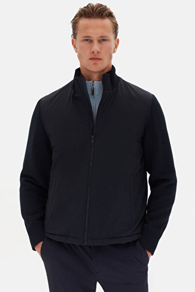 D'S Damat Ds Damat Regular Fit Lacivert Düz Mont