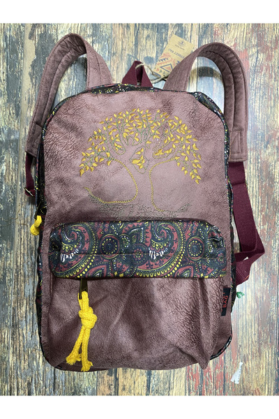 street&bagdnz Tree of Life Embroidered Ethnic Authentic Bohemian Backpack Dai...