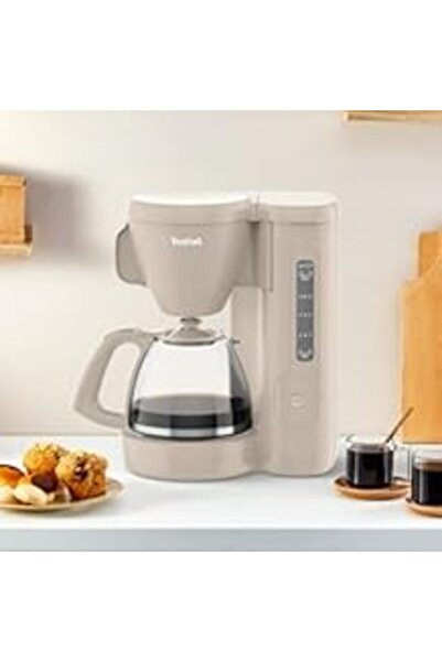 TEFAL 1.25L Drip Coffee Maker with Permanent Filter and Swivel Handle Filter Holder