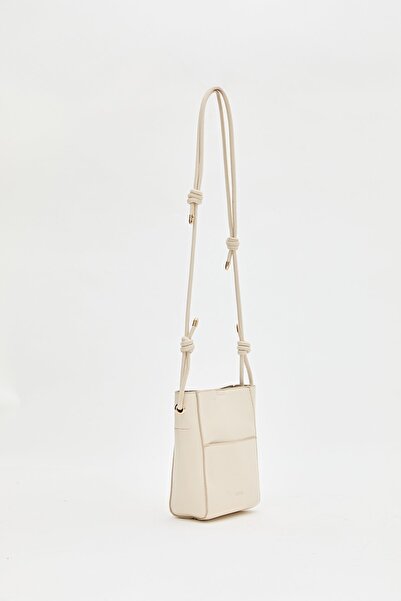 Nihan Çapraz Askılı Mini Çanta Bej