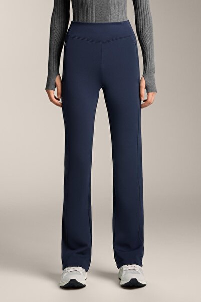 Oysho High-waisted warm flare trousers with pockets