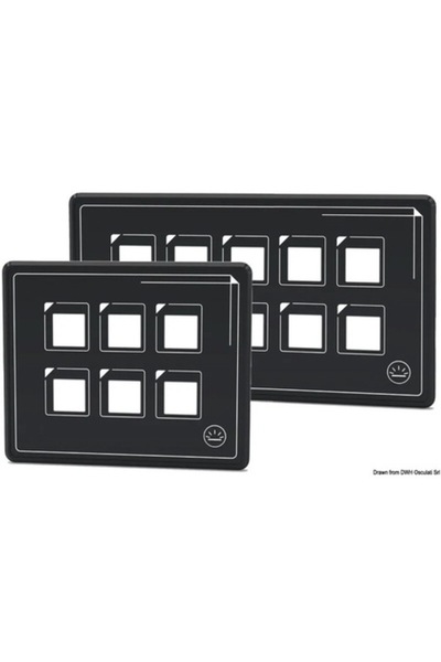 OSCULATI Touch Electric Panel, 10 Switches, 12/24V, IP67