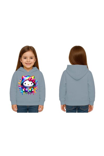 SEDİRLİ Unisex hello kity cu imprimeu Copii Swae tricou cu imprimeu cu glugă ...