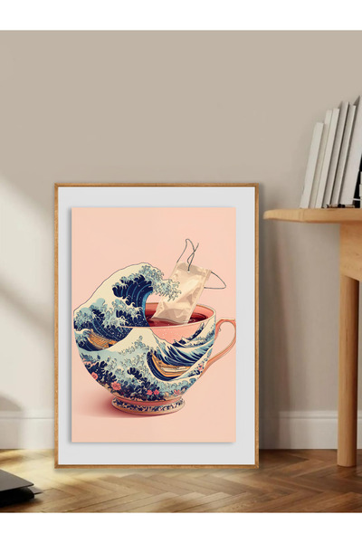 Tuba Decor Tablo dintr-o singură bucată cu rame din lemn pentru sufragerie, s...