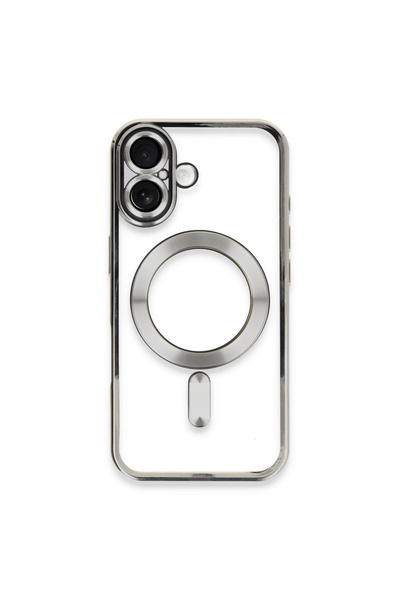 eco port غطاء متوافق مع آيفون 16 من كروس ماجنيتيكسيف - فضي