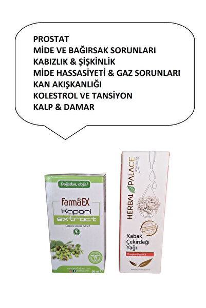 Herbal Palace KAPARİ EKSTRAT 50 ML & KABAK ÇEKİRDEĞİ YAĞI 50 ML ()