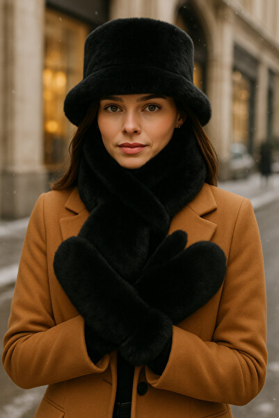 keisy Women's Winter 3-Piece Hat Scarf Gloves Set