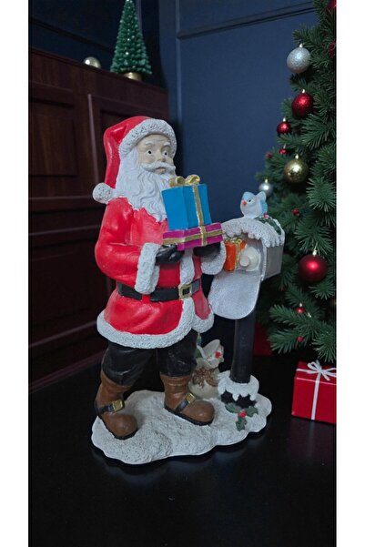 ekinoksart Hediye Tutan Postacı Noel Baba Yılbaşı Biblosu
