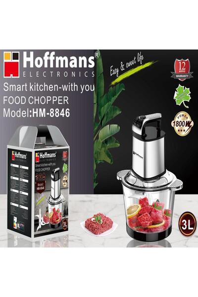 STLA 1000W Food Chopper 3L Glass