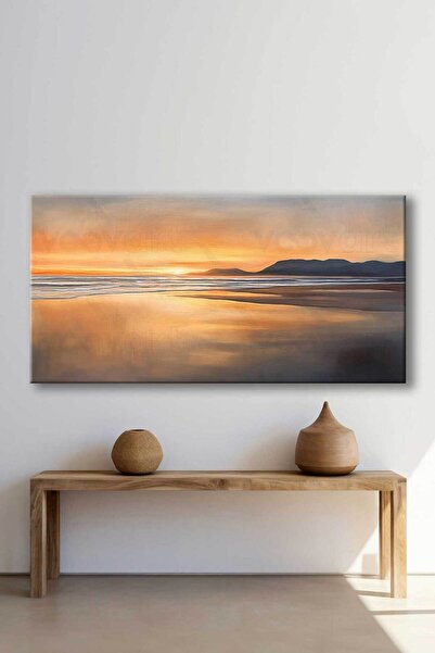 Voovart Sahil Manzarası Dekoratif Kanvas Tablo - VOOV3016