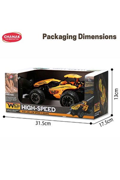 Chanak Wild Road 1:20 Scale RC Car 2.4GHz high-speed off-road vehicle with LED (Color as per Availability)