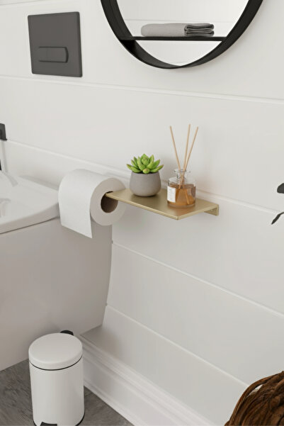 Grandmix حامل ورق تواليت معدني متعدد الأغراض مع رف وحامل هاتف