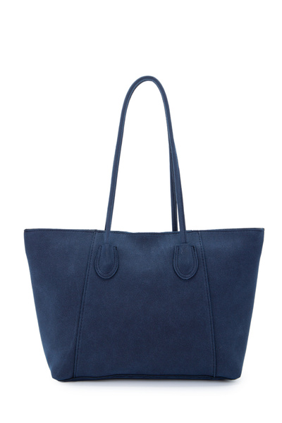 minebag Suede Elena Handbag Navy Blue