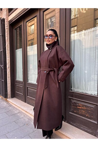 Göker Life Stand Collar Stamp Coat