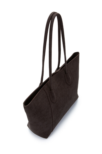 minebag Suede Elena Handbag Brown