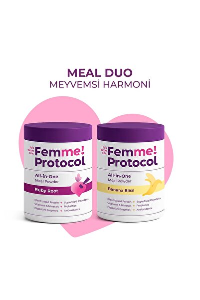 Femme Protocol Meal Duo Fruity Harmony: Ruby Root + Banana Bliss