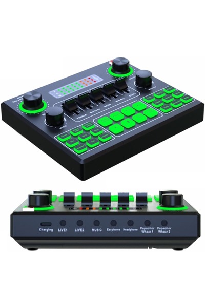 Generic Live Sound Card Audio Mixer Black