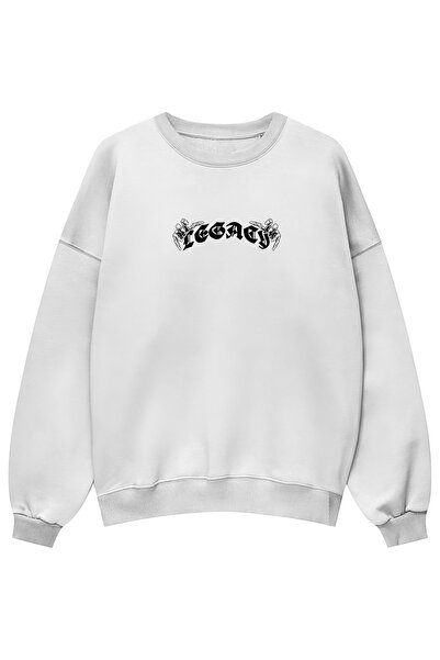 Holgim سويت شيرت ليجاسي مطبوع للجنسين قصة فضفاضة