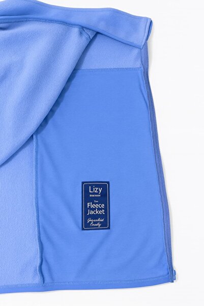 LİZY UNİFORM L İ Z Y - Ice Blue Fleece Jacket Nurse Doctor Fleece Jacket Hospital Fleece