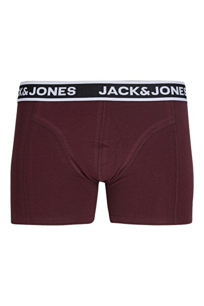 Jack & Jones Men's Black Jactroy Solid Trunks 12 Pack Styd Boxer 12295194-Black