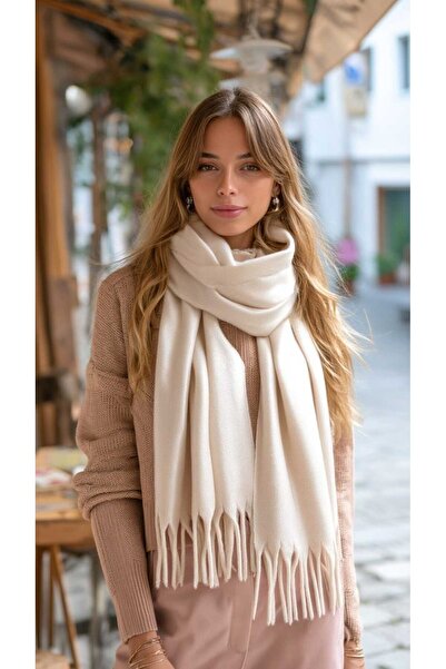 LAGRANZE Γυναικείο σάλι με φούντες LuxeSoft