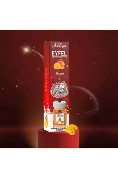 Ostwint Odorizant de cameră cu bețișoare 120ml, Mango, Eyfel Crăciun