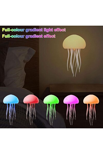 Houmt LED Jellyfish Lamp - Voice Control RGB Gradient Rechargeable Night Light