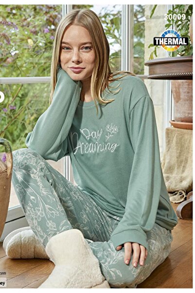 Aydoğan Women's Thermal Pajama Set – Warm and Comfortable Loungewear