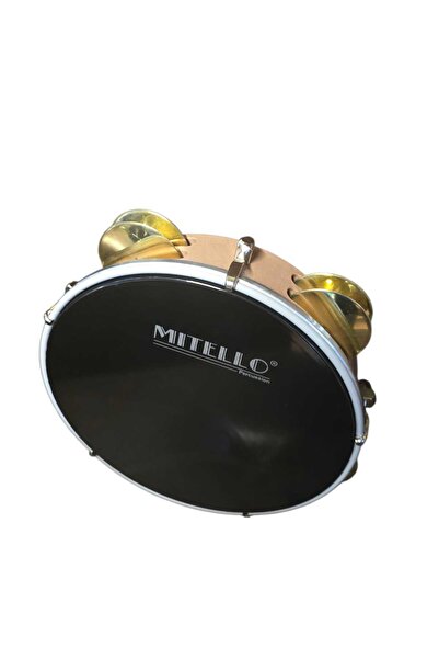 SİRAST Mitello 22 Lik Fiber Kasnak Pirinç Zilli Arap Tef-Bej Renk-taşıma Çantalı