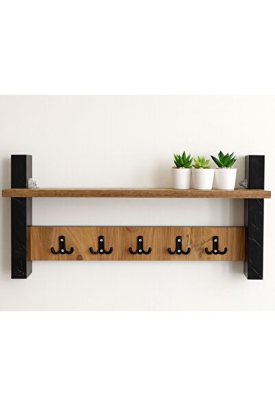 SHOOVVEL Arden Portmanto Duvar Askılığı Elbise Askılığı Raflı Duvar Askılığı