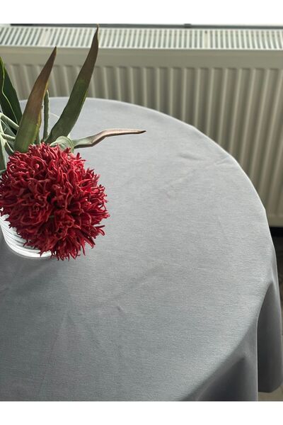 Lucien Home Round Anthracite Tablecloth