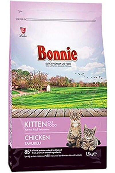 Bonnie Kuru Kedi Maması, Tavuklu, Yavru Kedi, 1.5 Kg