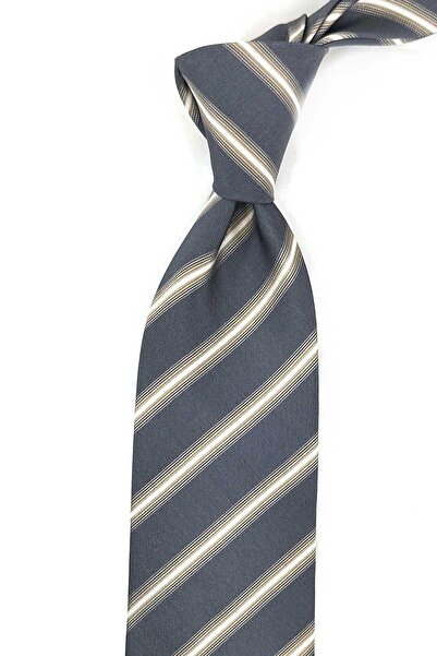 Kravatkolik Pratobello Style Smoked Italian Silk Tie Ik2052