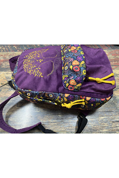 street&bagdnz Tree of Life Embroidered Ethnic Authentic Bohemian Backpack Daily Travel Use