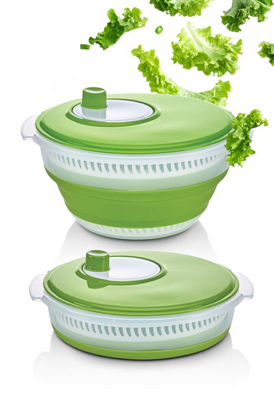 vesta life Katlanabilir Salata Kurutucu, Sebze Kurutucu, Yeşillik Kurutucu, Meyve Sebze Kurutucu,