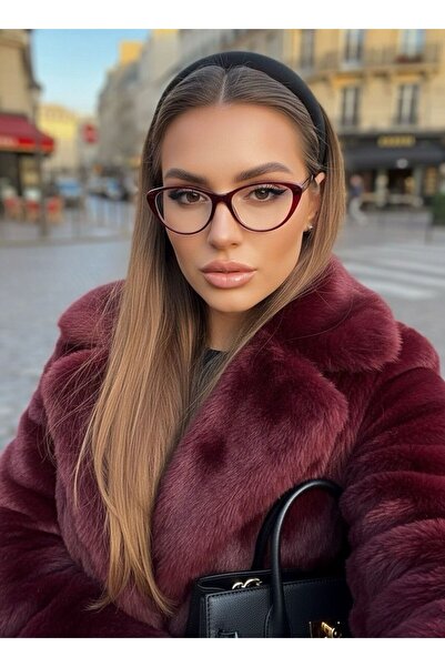 Goldmine نظارات Azalea Bordo Blueblock للنساء للحماية من الضوء الأزرق