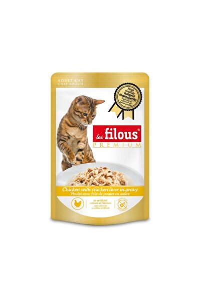 Les Filous Chicken With Chicken Liver In Gravy 80G