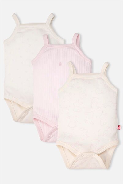 Bebetto ملابس داخلية نسائية بحمالات (أرنب لطيف) باللون الوردي