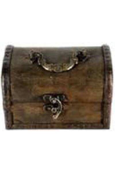 Generic Wooden Box for Jewelry Keepsakes, Coin Collection, and Home Decor, Small Chest, Treasure Box