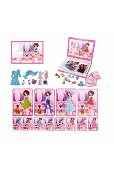 OEM Magnetic Puzzle Book for Girls - Dress the Princess, 73 Magnetic Pieces, 12 Cards