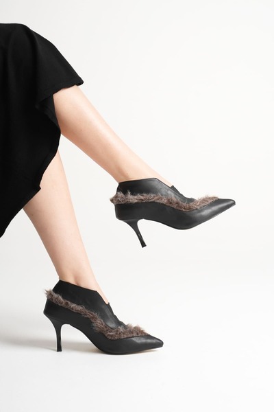 MARCHEO Elsa Women's Black Heeled Winter Boots