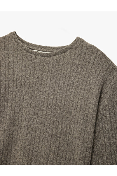 Koton Comfortable Fit Long Sleeve Crew Neck Knitwear Pajama Top