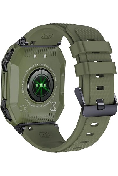 Salpido Smartwatch with 1.85” HD Display, BT 5.0, SW-10, 350mAh Battery, 5–7 Day Working Time-Green