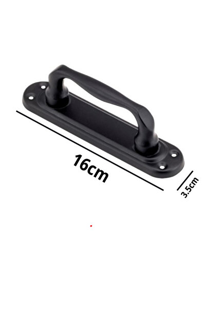 bersayapı Kumru Çekme Kapı Kolu Çekme Kol Siyah 1 Takım Metal Montaj Vidalı